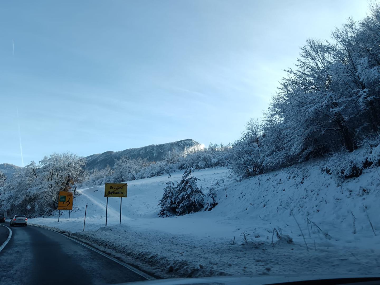 Prava zimska idila ni nalik na uvjete i vremenske prilike samo koji minut ranije