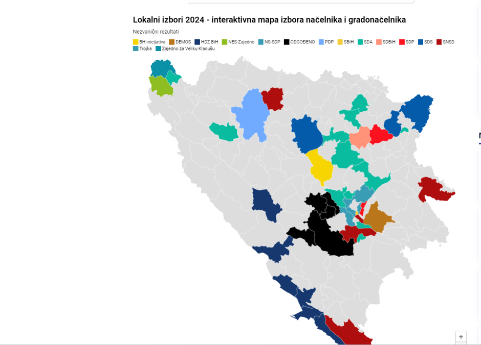 interaktivna karta izbori