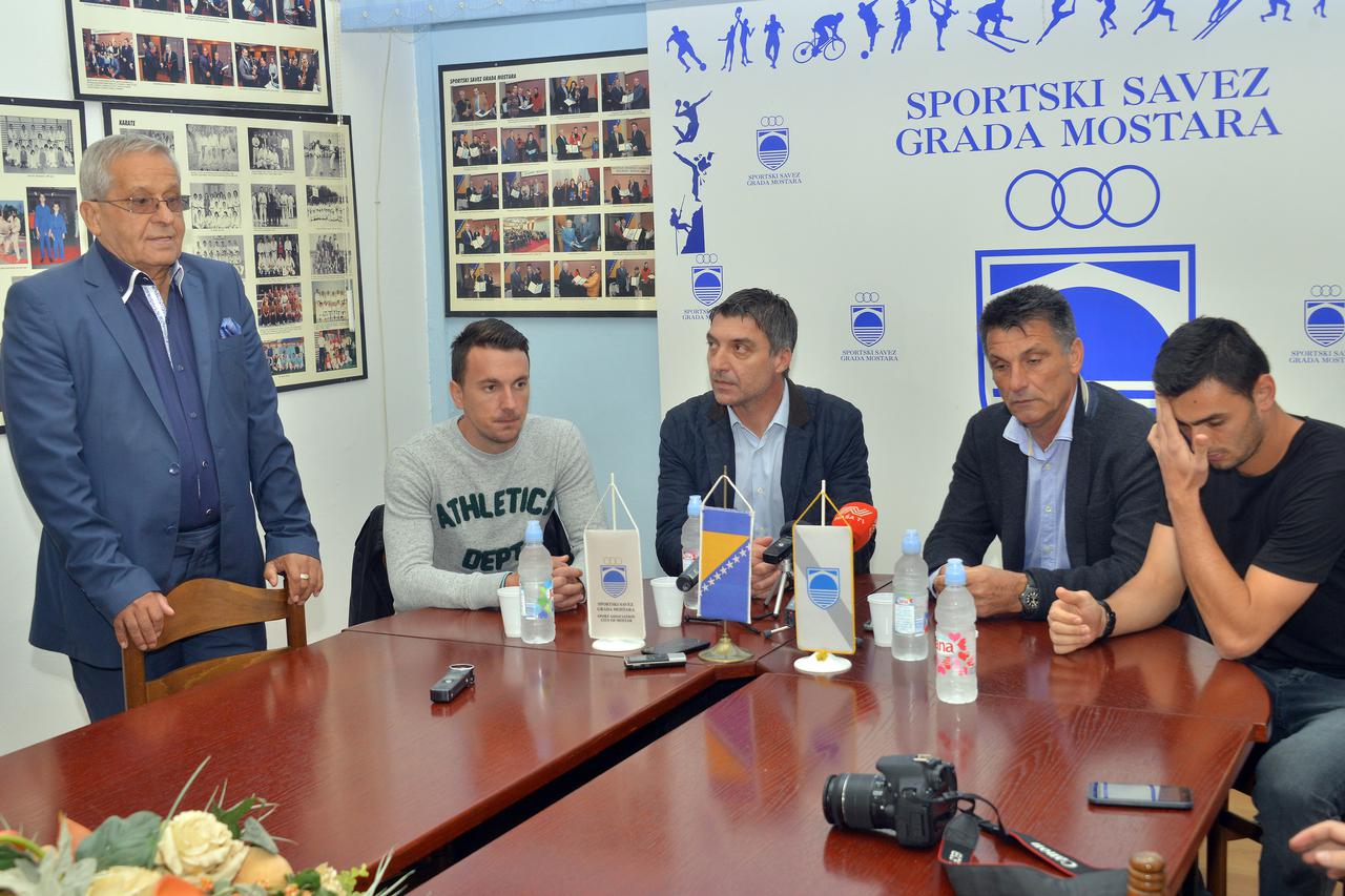 BiH,18.10.2016.Mostar,  Press u Sportskom savezu Mostara pred susret Zrinjski Velez Photo:Stojan Lasic