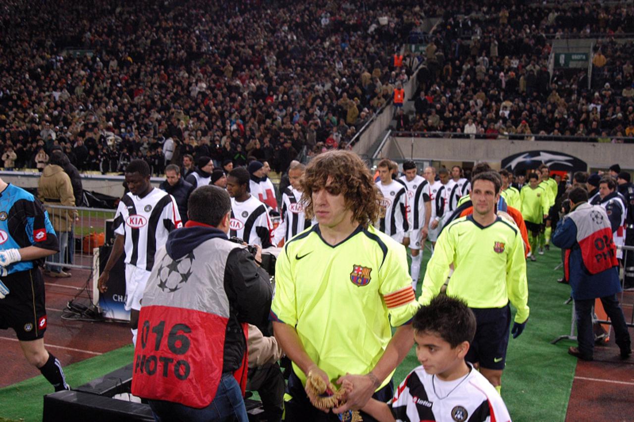 \'sport...udine...07.12.2005. udine, stadion friuli, liga prvaka, udinese - barcelona 0-2, carles puyol foto: goran stanzl\'