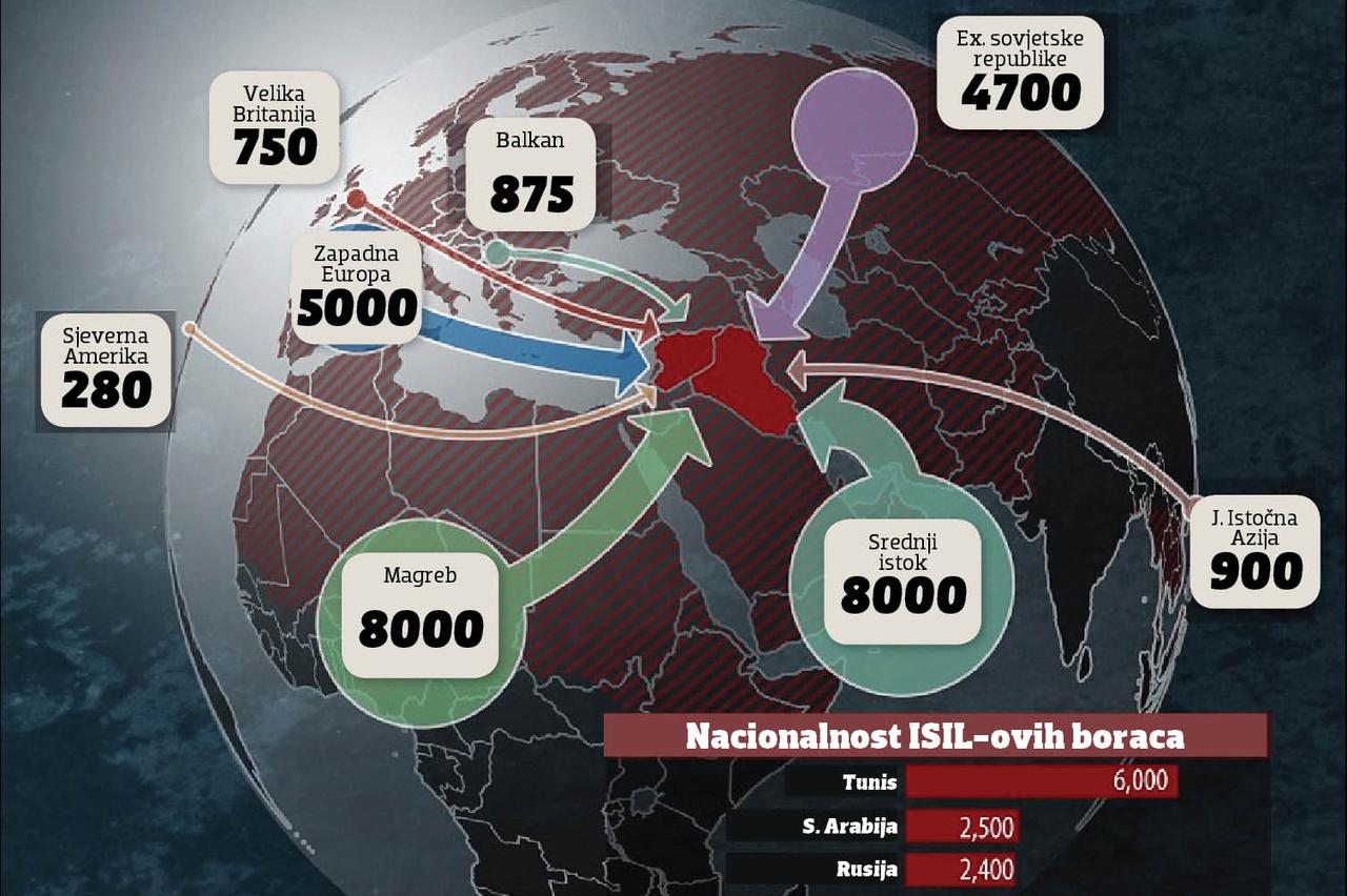 mapa ISIL-a